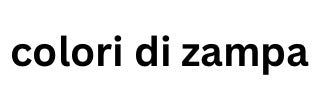 Colori di zampa 